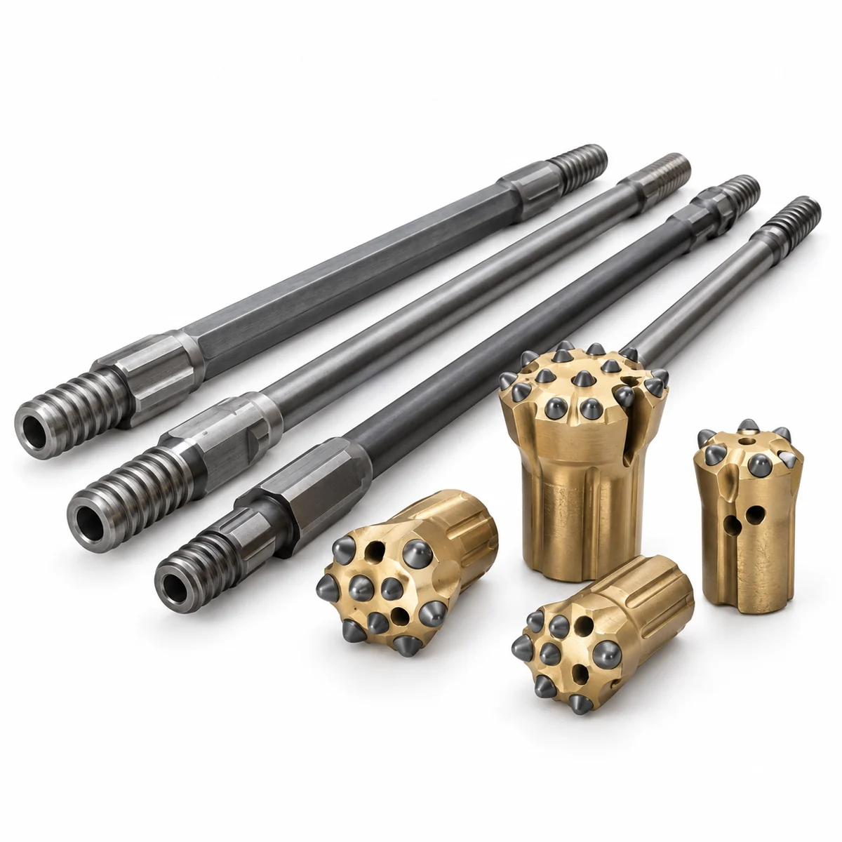 Drill steel and drill bits