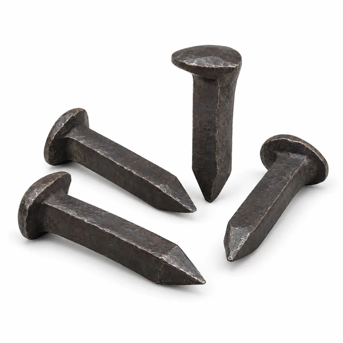 Rail and dog spikes