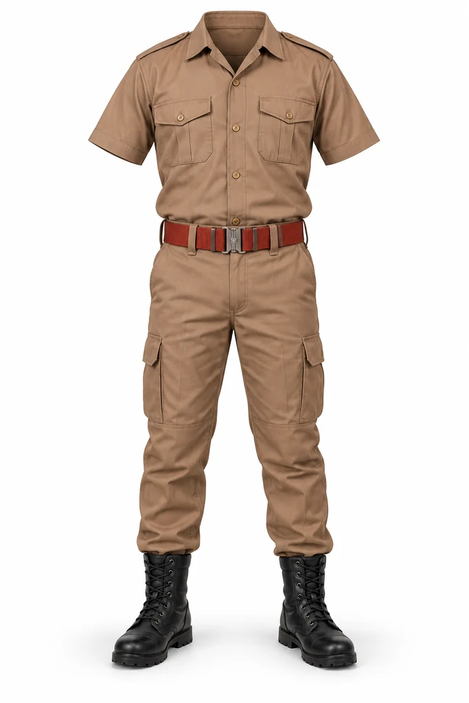 Brown combat outfit